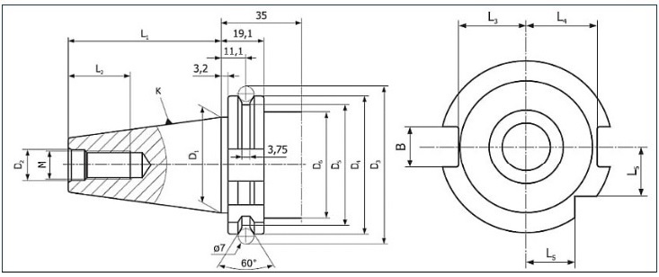 Stożek wrzeciona SK - DIN 69871