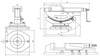 Imadło maszynowe kołyskowe hydrauliczne 110mm