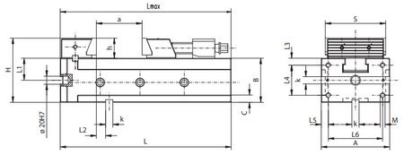 Imadło precyzyjne 205x150mm - Bison 6820