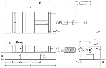 Imadło precyzyjne szybkoprzestawne 82x85mm