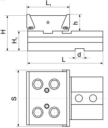 Imadło precyzyjne modułowe rozdzielne 125mm - moduł nr 3