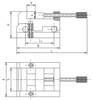 Imadło sinusowe szlifierskie 100mm - Bison 6554