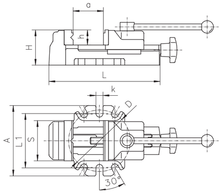 Imadło maszynowe wiertarskie 100mm - Bison 6542