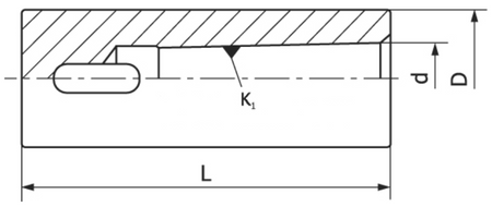 Tuleja redukcyjna cylindryczna 20mm - MS1