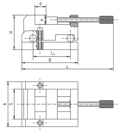 Imadło sinusowe szlifierskie 100mm - Bison 6554