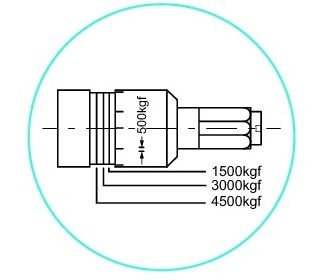 Imadło maszynowe NC hydrauliczne 134x265mm