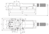 Imadło maszynowe 160mm  - Bison 6516