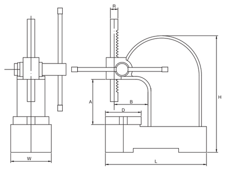 Prasa ręczna 270x127 mm