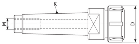 Oprawka zaciskowa do tulejek ER32 - MS4