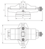 Imadło maszynowe samocentrujące 125mm  - Bison 6531