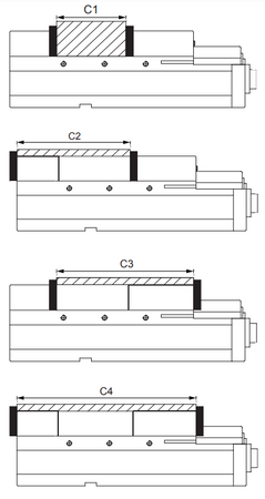 Imadło maszynowe pneumatyczne 130mm