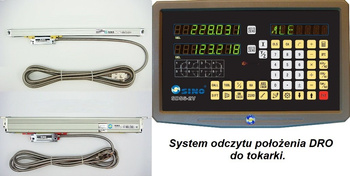 System odczytu położenia DRO na tokarkę 1,5m.