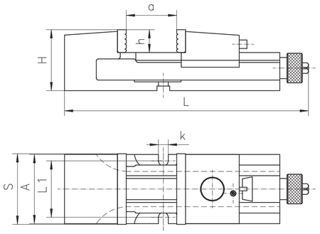 Imadło maszynowe 200mm - Bison 6517