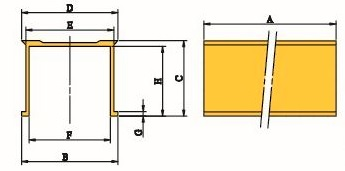 Listwa osłonowa rowka teowego frezarki 12/400mm - komplet 6 szt.